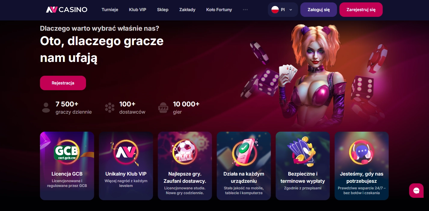 NV Casino kasyna online Polska – bonus 10000 zł i program lojalnościowy 2026
