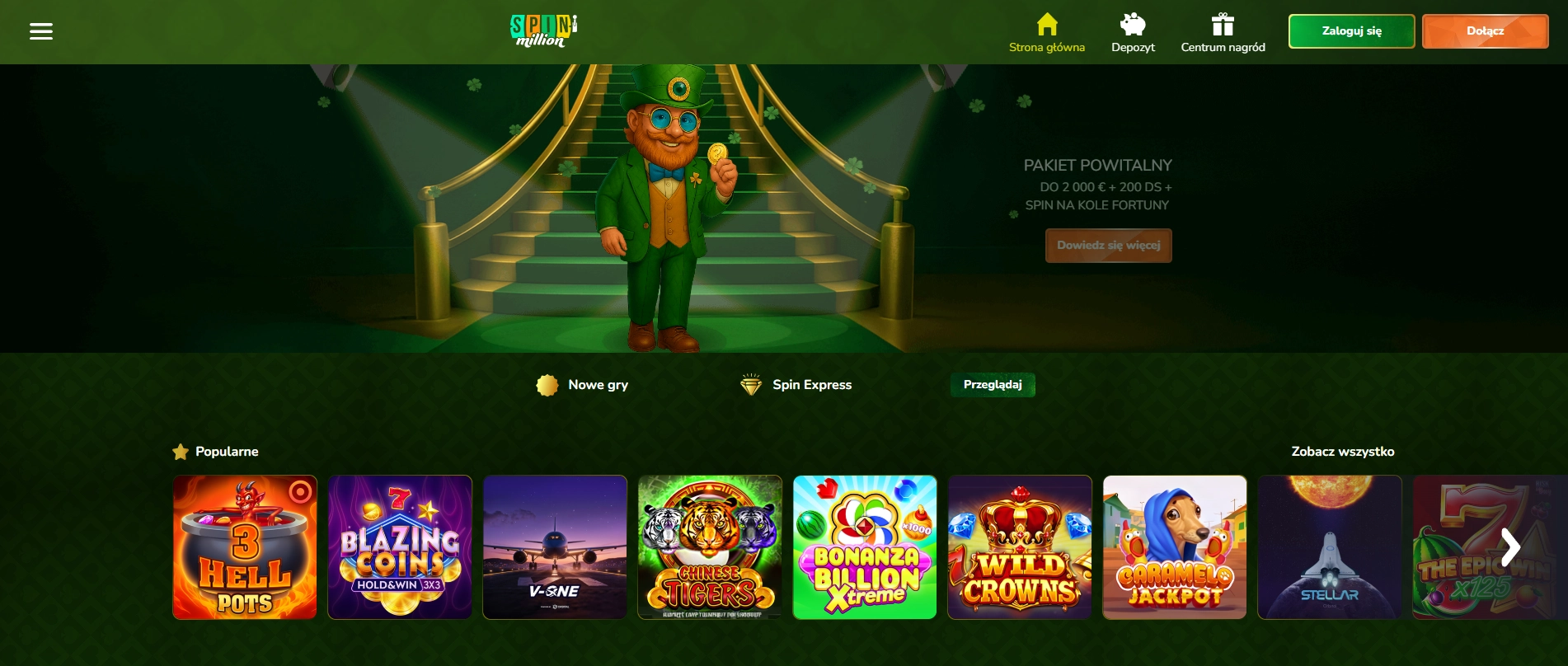 Spin Million Casino najlepsze gry casino – progresywne jackpoty 2026